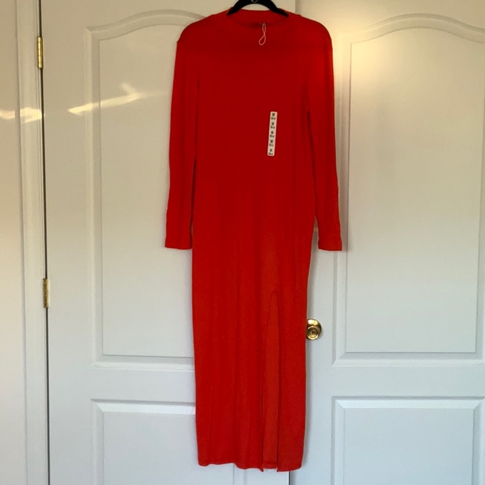 Zara paint the city orange dress